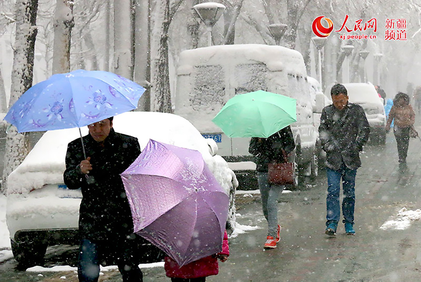 4��23�գ���³ľ�뽵�´�ѩ������¶�-3�棬������������ⰻȻ��ʱ�ڣ������󡰱�����������ֱ���ֻص��˶��졣���� ��